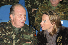S.M. el Rey visita a las tropas españolas en Líbano