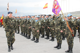 S.M. el Rey visita a las tropas españolas en Líbano