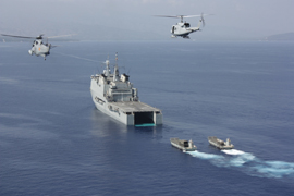 El buque 'Castilla' regresa a España tras acabar su misión en Haití